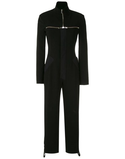 detachable collar jumpsuit