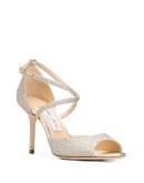 Emsy 85mm glitter sandals