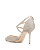 Emsy 85mm glitter sandals