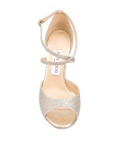 Emsy 85mm glitter sandals