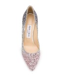 Romy 85mm glitter-embellished pumps