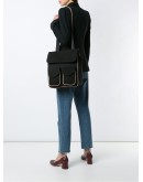 leather casual backpack