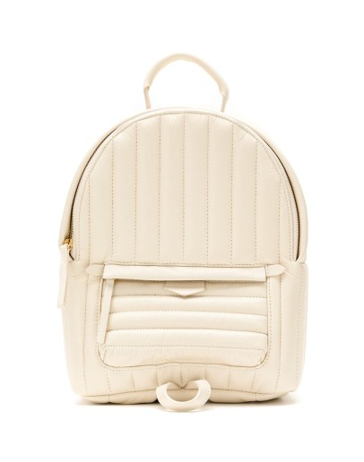 padded leather backpack