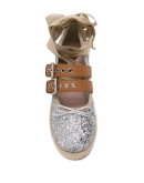 glitter platform espadrilles