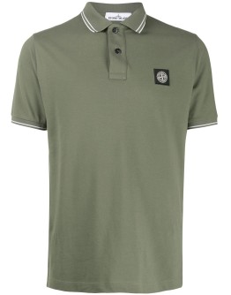 logo patch polo shirt