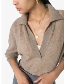 Jo open collar jumper
