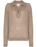 Jo open collar jumper