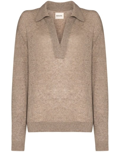 Jo open collar jumper