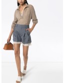 Jo open collar jumper