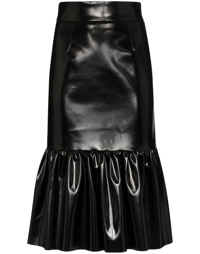 high waist trumpet skirt