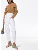 brushed mohair-blend cardigan