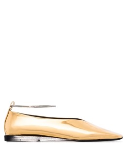 anklet-detail ballerina shoes