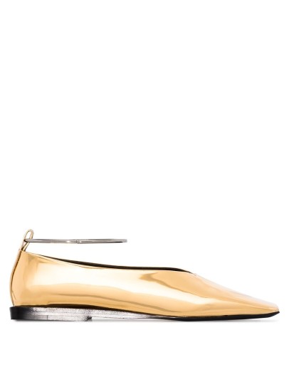 anklet-detail ballerina shoes