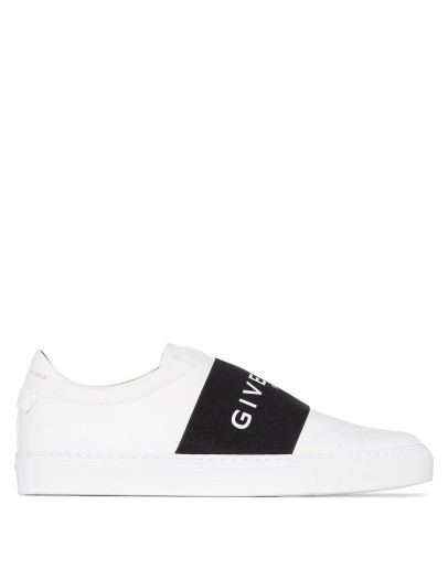logo-print low-top sneakers