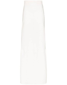high-waist maxi skirt