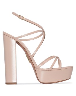 Gin Plateau 140mm leather platform sandals