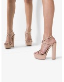 Gin Plateau 140mm leather platform sandals