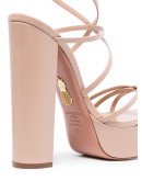 Gin Plateau 140mm leather platform sandals