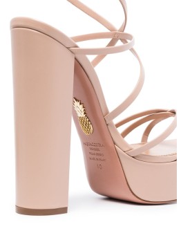 Gin Plateau 140mm leather platform sandals