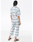 Aline embroidered-stripe jumpsuit