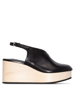 80mm slingback wedge sandals