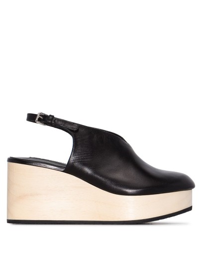 80mm slingback wedge sandals