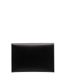 studded leather envelope clutch