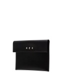 studded leather envelope clutch