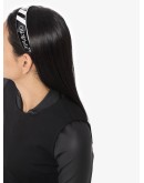 striped logo headband