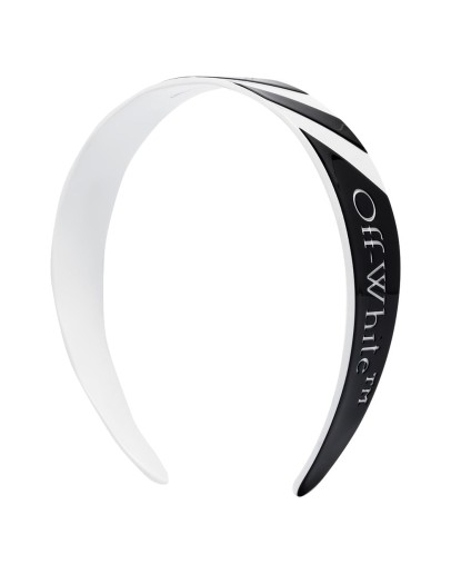 striped logo headband