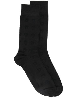 jacquard skull socks
