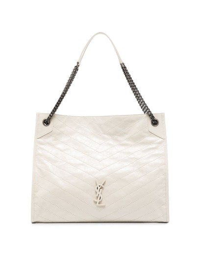 Niki quilted-effect tote bag