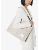 Niki quilted-effect tote bag