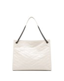 Niki quilted-effect tote bag
