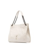 Niki quilted-effect tote bag