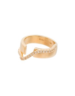 crystal double ring