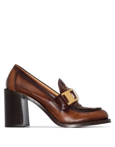 brushed 85mm loafers