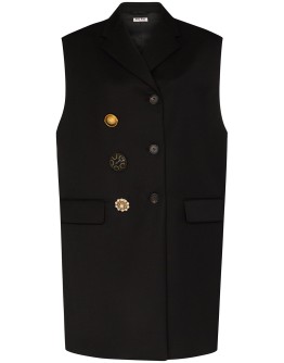 oversized double-breasted waistcoat
