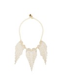 Graffiti crystal fringe choker