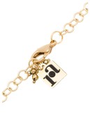 Graffiti crystal fringe choker