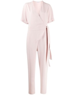tapered tie-waist jumpsuit