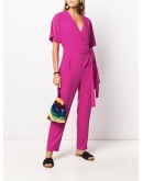 tapered tie-waist jumpsuit