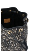 paisley embroidered bucket bag