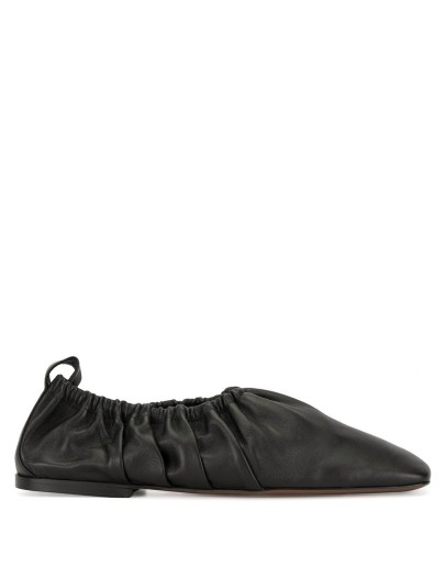 ruched ballerina shoes