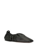 ruched ballerina shoes
