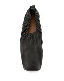 ruched ballerina shoes