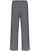 plissé split-detail trousers