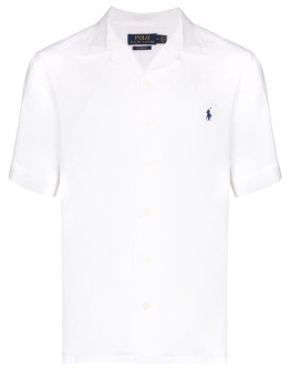 logo-embroidered shirt
