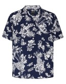 floral-print short-sleeve shirt
