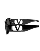 VLOGO oval-frame sunglasses